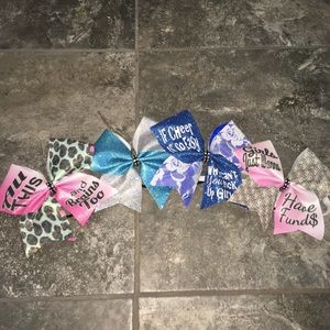 Bows By April Cheer Bows Lot 4